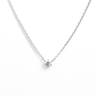 Náhrdelník Jessica - bílé zlato, diamant