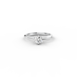 Prsten Caroline Klasik - bílé zlato, diamant 0,30 ct