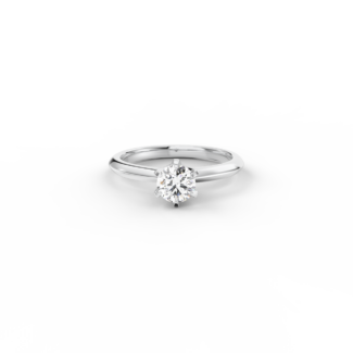 Prsten Caroline Klasik - bílé zlato, diamant 0,50 ct