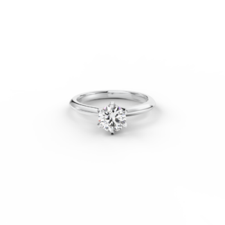 Prsten Caroline Klasik - bílé zlato, diamant 0,70 ct