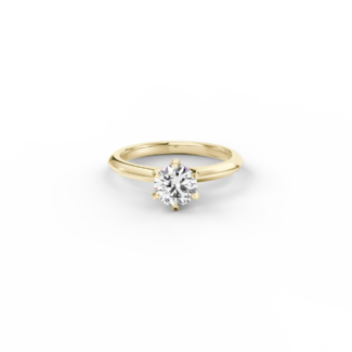 Prsten Caroline Klasik - žluté zlato, diamant 0,70 ct