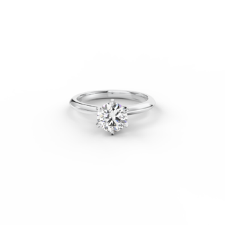 Prsten Caroline Klasik - bílé zlato, diamant 1,00 ct