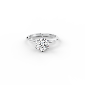 Prsten Caroline Klasik - bílé zlato, diamant 1,50 ct