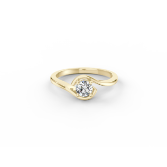 Prsten Celeste Modern - žluté zlato