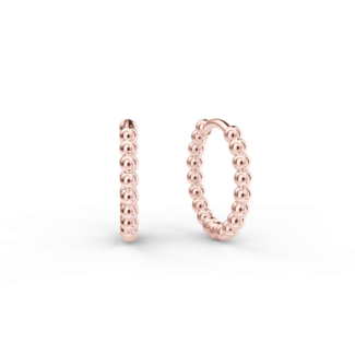 Náušnice Hoops - růžové zlato