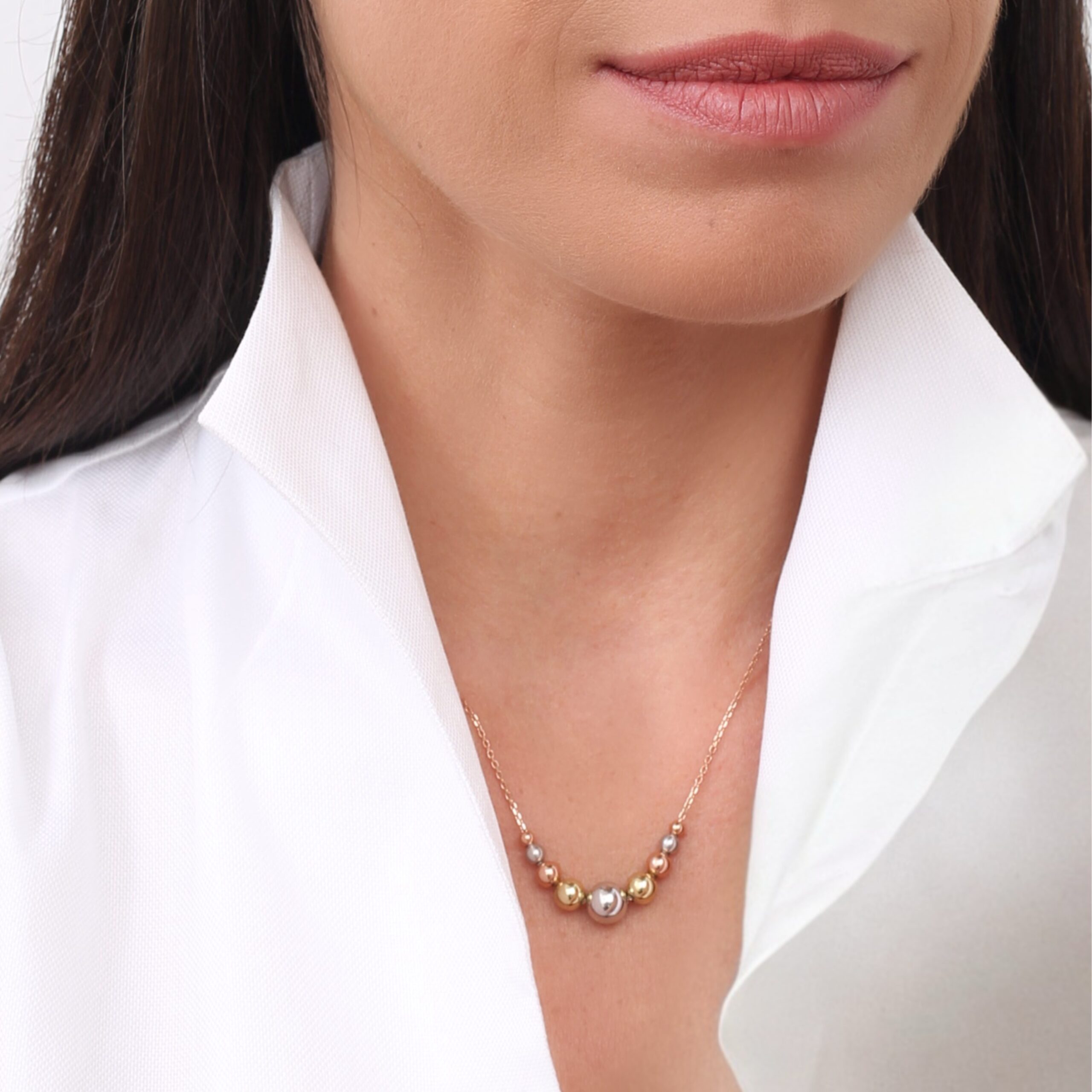 Náhrdelník Bubbles - kombinace zlata - Obrázek 2
