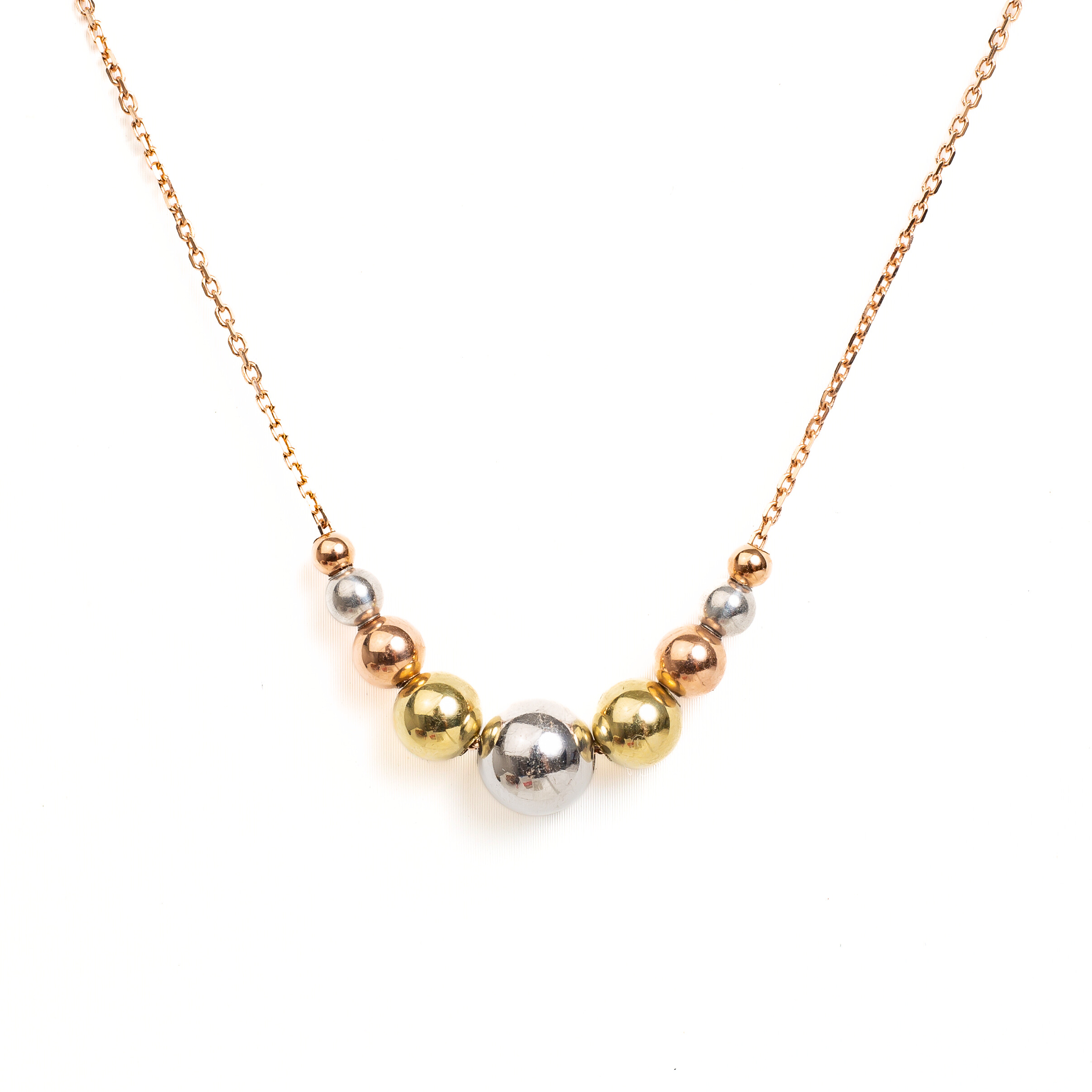 Náhrdelník Bubbles - kombinace zlata