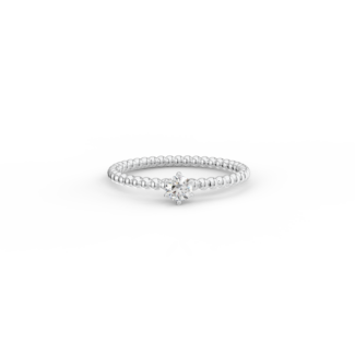 Prsten Bubbles 3,5 - bílé zlato, bílý diamant