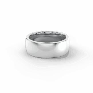 Pánský snubní prsten 120 - bílé zlato