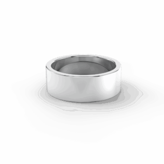 Pánský snubní prsten 141 - bílé zlato