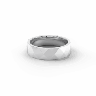 Pánský snubní prsten 180 - bílé zlato