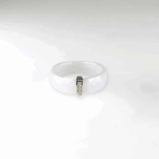 Kara I. bílá keramika - bílé zlato, diamanty