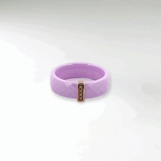 Kara I. F fialová keramika - růžové zlato, diamanty