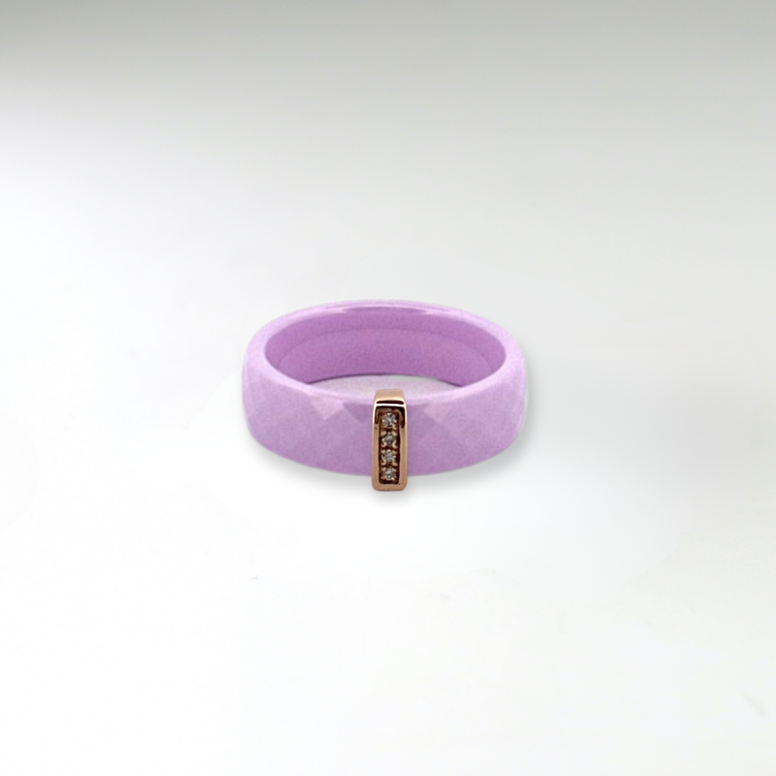 Kara I. F fialová keramika - růžové zlato, diamanty